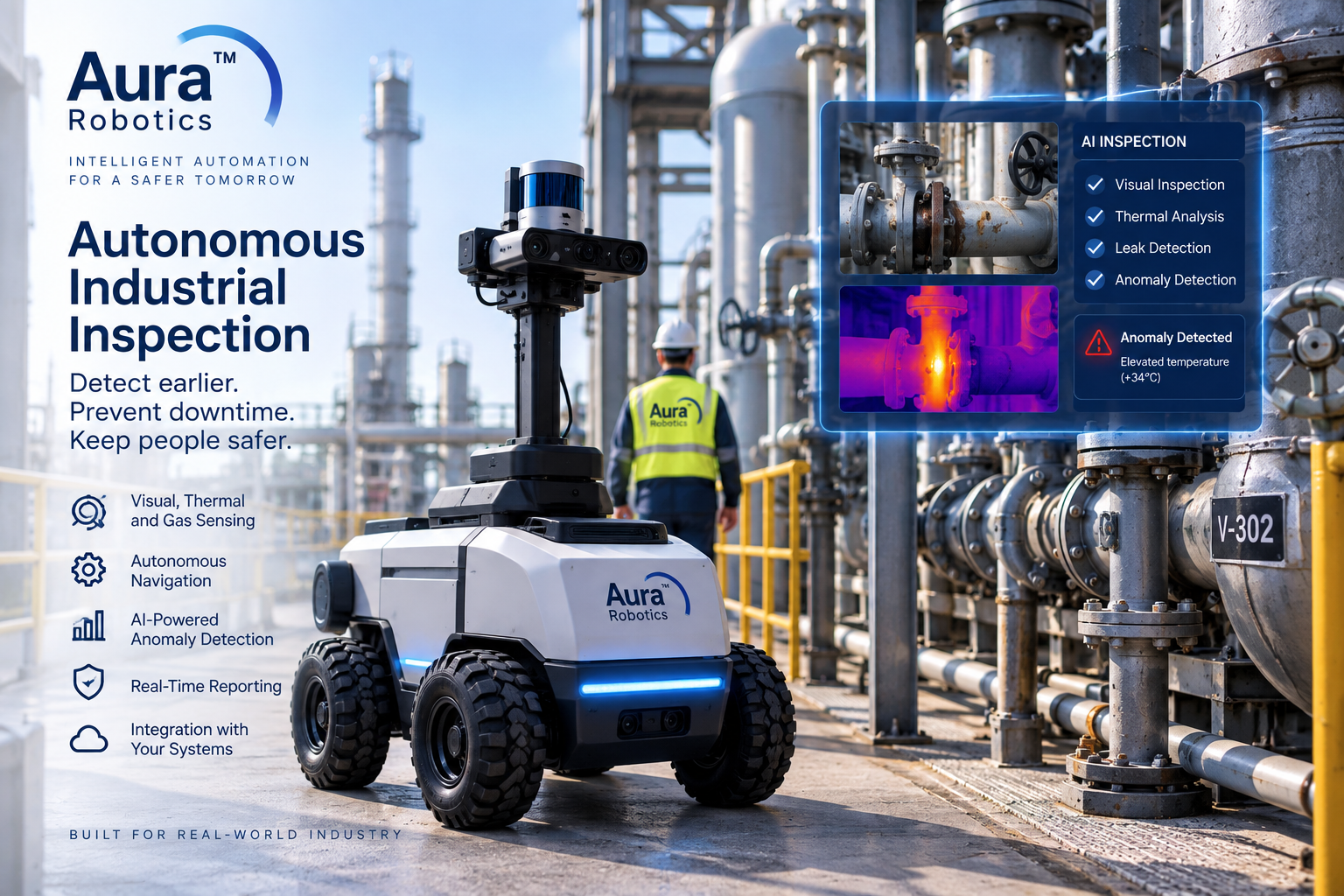 Concept for an autonomous industrial inspection robot